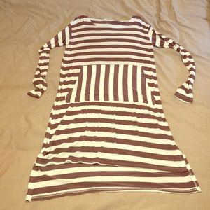 Soft casual stripes dress